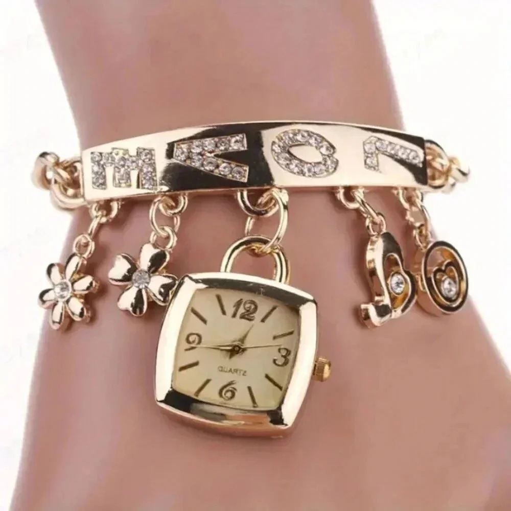Bracelet Watch (Golden Color)